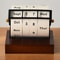 Rotating Perpetual Calendar Desk Wheel Elegant Vintage Desk Calendar Display 3