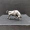 Pure Copper Lucky Bull Figurine Mini Wall Street Bull Statue Decor for Wealth & Success