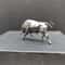 Pure Copper Lucky Bull Figurine Mini Wall Street Bull Statue Decor for Wealth & Success