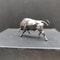 Pure Copper Lucky Bull Figurine Mini Wall Street Bull Statue Decor for Wealth & Success