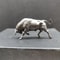 Pure Copper Lucky Bull Figurine Mini Wall Street Bull Statue Decor for Wealth & Success
