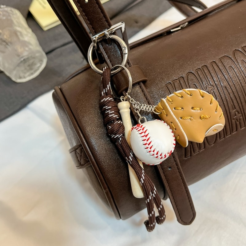 Elegant Cylinder Crossbody Bag For Women PU Leather Designer Shoulder Handbag With Pendant 0