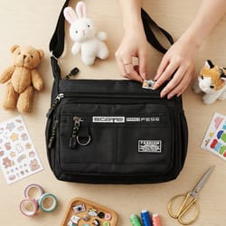 urbanflex oxford crossbody messenger bag with multi pocket storage