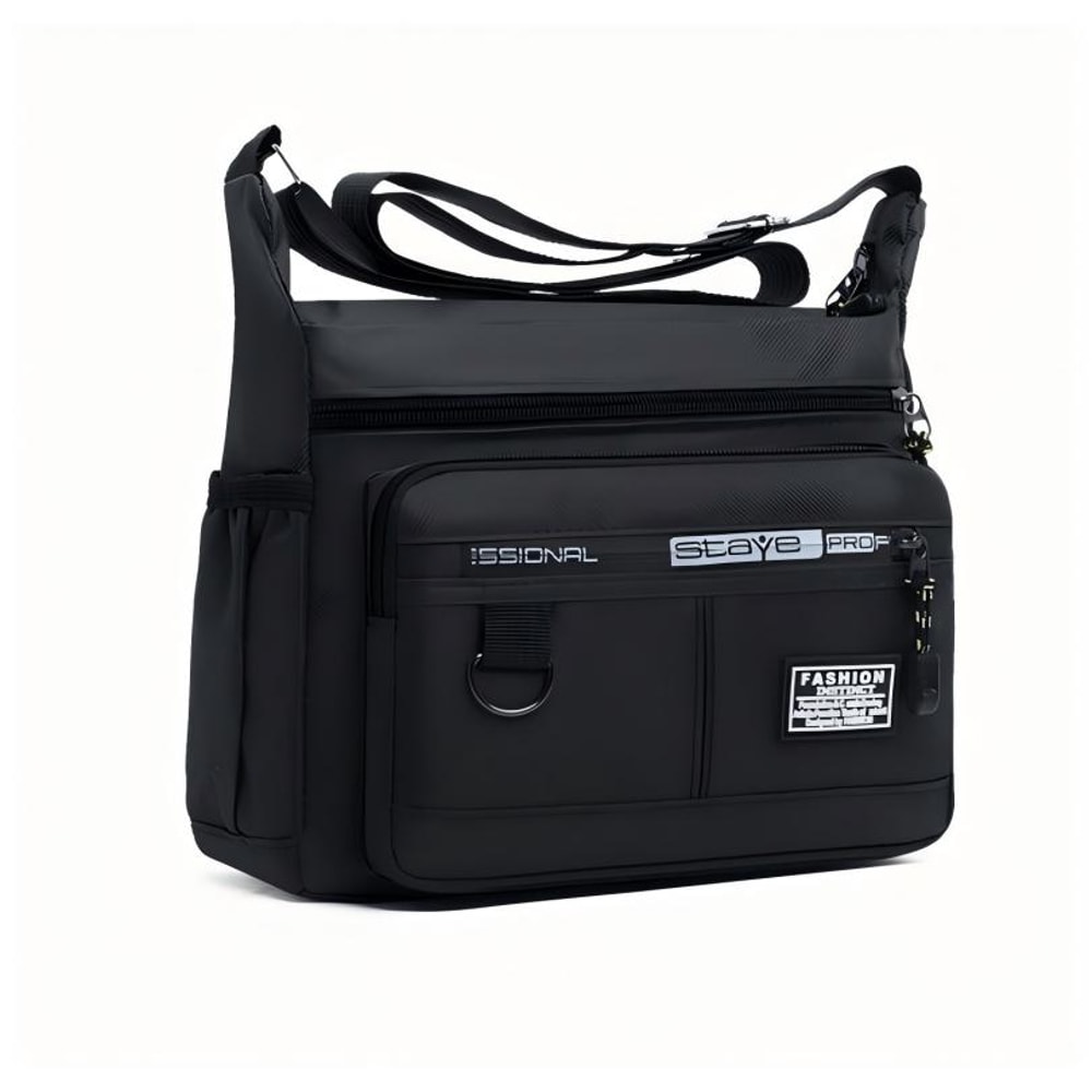 UrbanFlex Oxford Crossbody Messenger Bag With Multi Pocket Storage 5