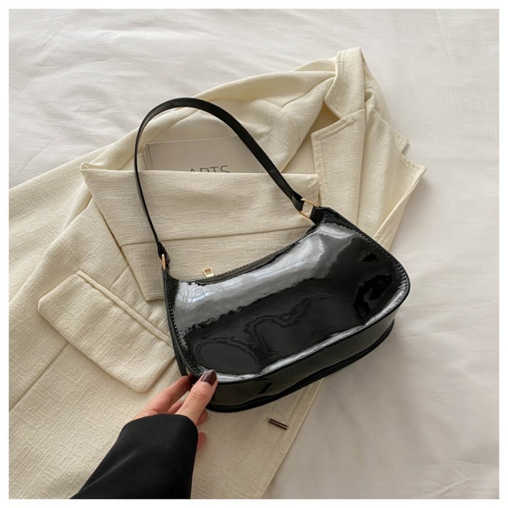 Cherry Charm PU Leather Shoulder Bag For Women Casual Crossbody Handbag 2