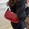 Cherry Charm PU Leather Shoulder Bag For Women Casual Crossbody Handbag 3