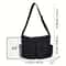 Large Capacity Canvas Messenger Bag For Women Stylish Casual Shoulder Tote 5