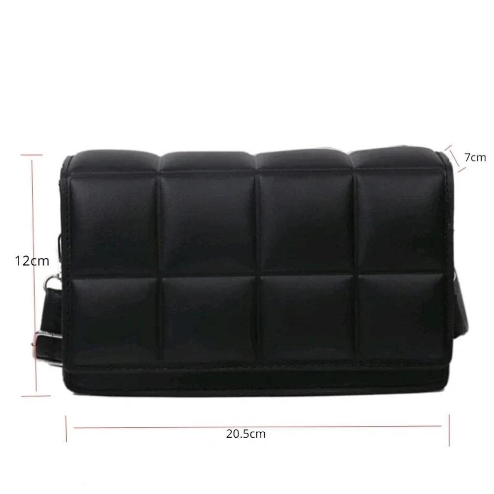 Elegant Women Shoulder Bag Classic Crossbody Handbag PU Leather Mini Designer Purse 3