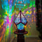 Bohemian Star Projection Lamp Multicolor LED Ambient Night Light for Bedroom Decor
