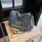 Vintage Denim Tote Bag for Women Large Capacity Shoulder Crossbody Everyday Bag