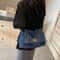 Vintage Denim Tote Bag for Women Large Capacity Shoulder Crossbody Everyday Bag