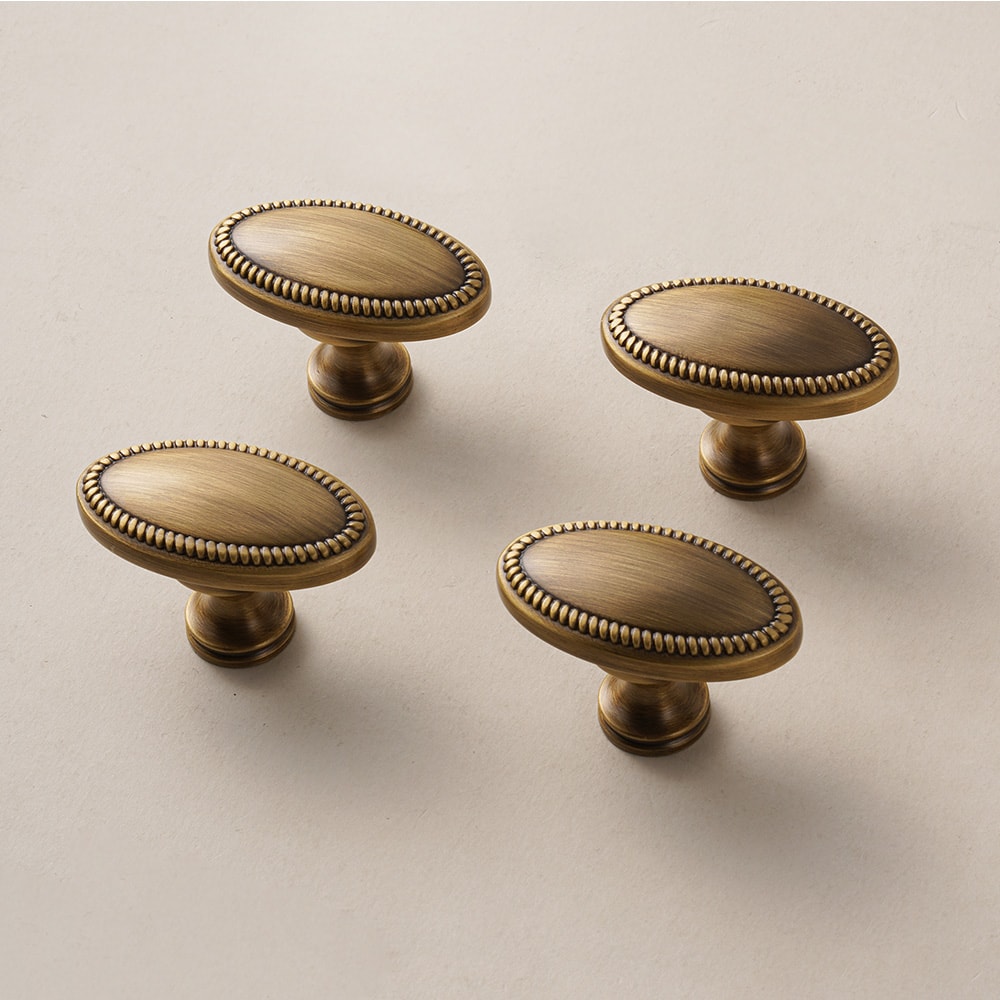 Solid Brass Vintage Cabinet Handles French Style Drawer Knobs 3