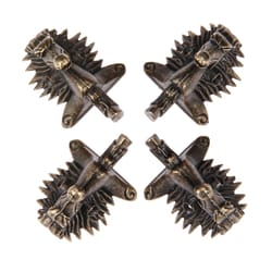 vintage zinc alloy jewelry box corner protectors antique bronze decorative feet guards