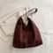 Vintage Suede Tote Bag Large Capacity Shoulder Handbag For Everyday Commuting 5
