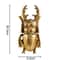 Golden Resin Beetle Wall Decor Sculpture For Living Room Artistic Insect Display 5