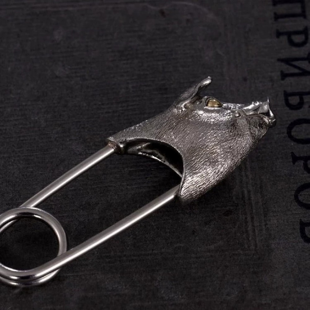 Vintage Pig Head Keychain Punk Animal Pendant For Bags And Keys 2