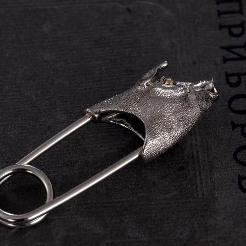 Vintage Pig Head Keychain Punk Animal Pendant For Bags And Keys 2