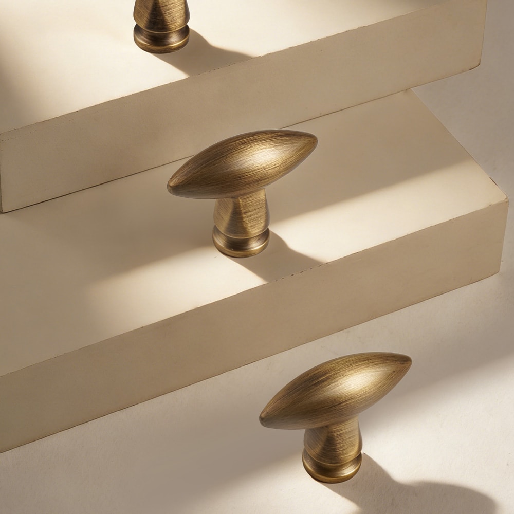 Solid Brass Cabinet Handles Vintage Distressed Drawer Knobs And T Bar Pulls 1