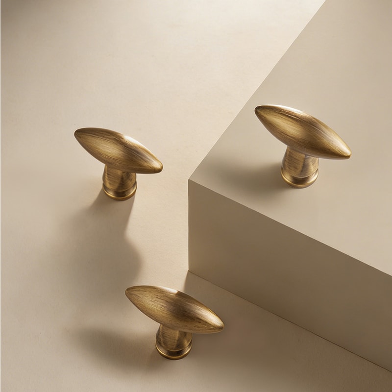 Solid Brass Cabinet Handles Vintage Distressed Drawer Knobs And T Bar Pulls 2