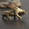 Brass Bull Statue Feng Shui Wealth Attracting Decor For Desk And Home 0
