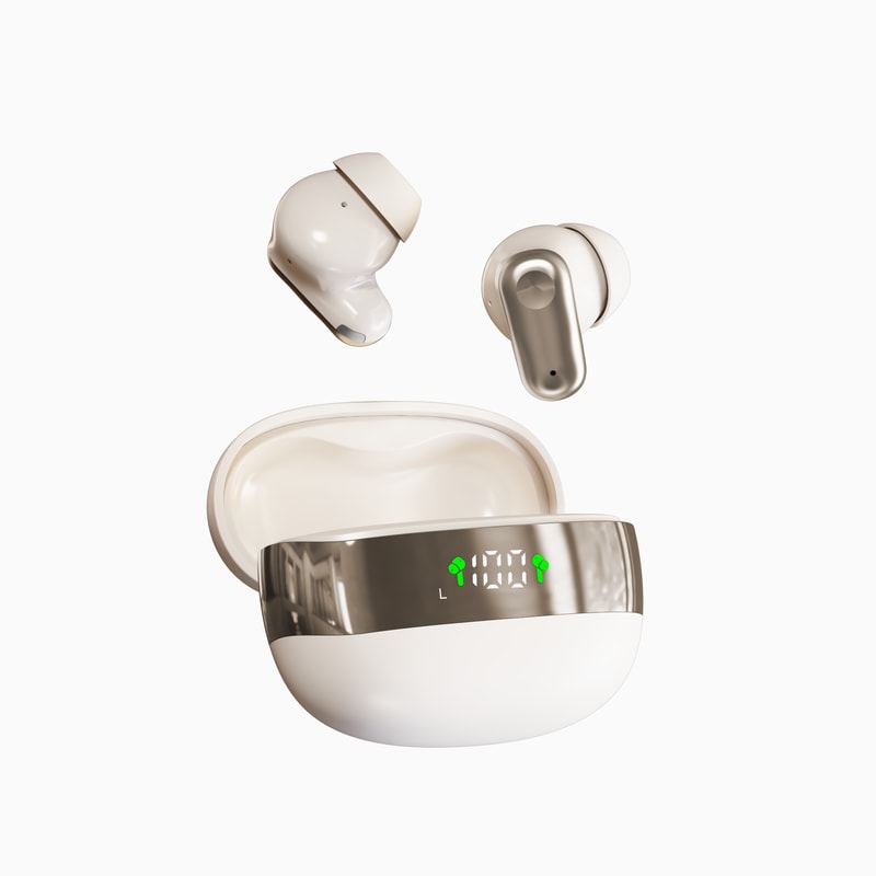 SmartTouch Wireless Earbuds With LED Display Noise Cancellation 5