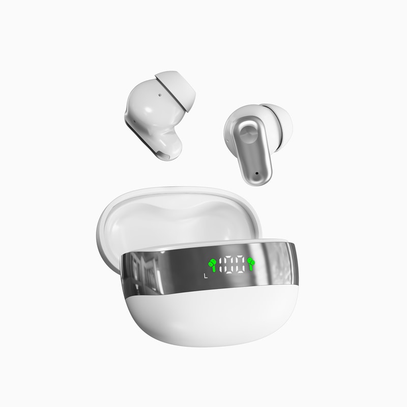 SmartTouch Wireless Earbuds With LED Display Noise Cancellation 6