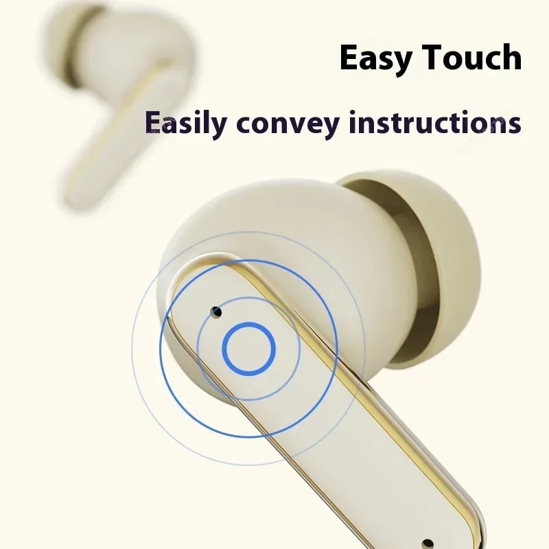 LeatherTouch Wireless Bluetooth Earbuds with Noise Cancellation & Long Battery Life