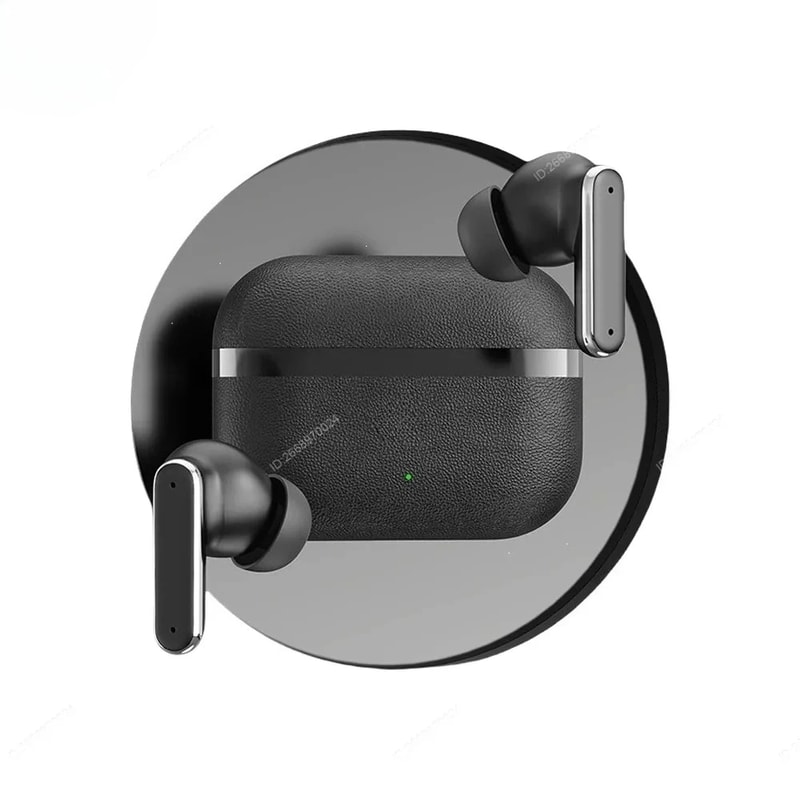 LeatherTouch Wireless Bluetooth Earbuds with Noise Cancellation & Long Battery Life