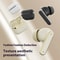 LeatherTouch Wireless Bluetooth Earbuds with Noise Cancellation & Long Battery Life