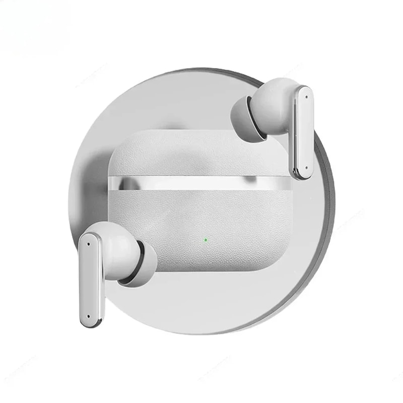 LeatherTouch Wireless Bluetooth Earbuds with Noise Cancellation & Long Battery Life