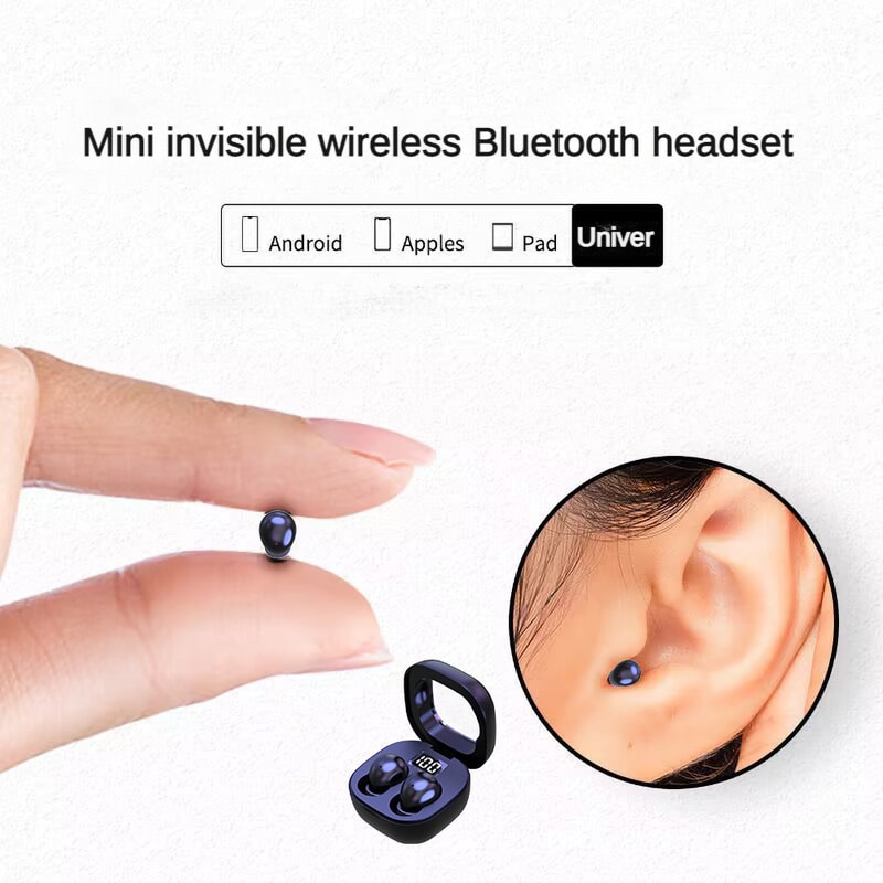 Mini Invisible Sleep Earbuds Wireless Bluetooth Noise Cancelling Headset
