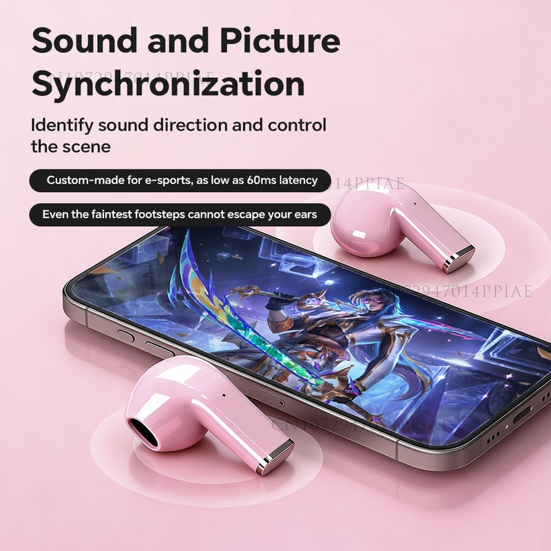Wireless Bluetooth Earbuds TWS Noise Cancelling Sports Earphones With Long Battery Life 1