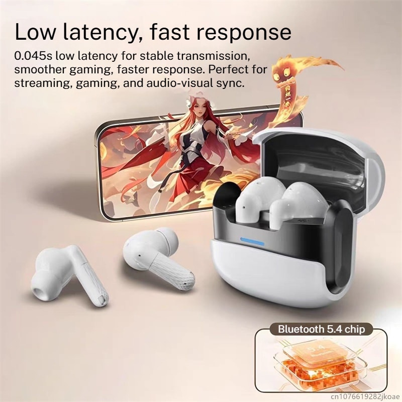 Wireless Earbuds Bluetooth Earphones HiFi Stereo Sports Headset With Noise Reduction Mic 5