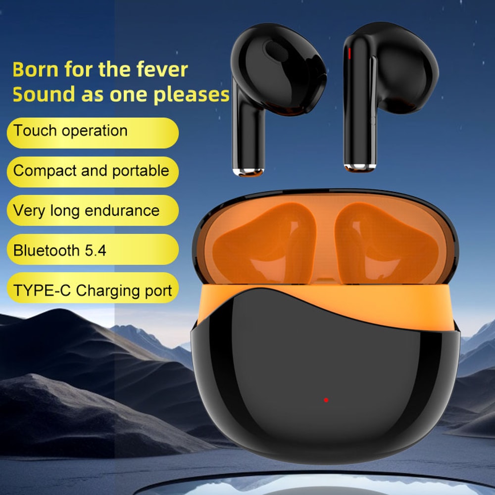 ColorBlock Mini Bluetooth Earbuds With HD Stereo Smart Touch Charging Case 3