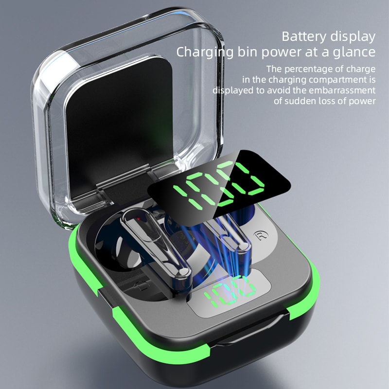 Ultra-Light TWS Wireless Earbuds with ENC Noise Cancelling & Long Battery Life