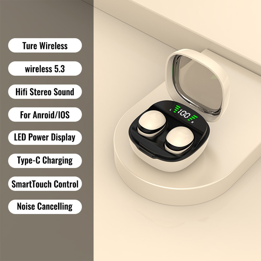 Invisible Wireless Sleep Earbuds With HD Bass Sound And Ultra Mini Bluetooth Design 5