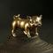 Lucky Brass Pig Figurine Decorative Sculpture For Wealth And Home Decor 0