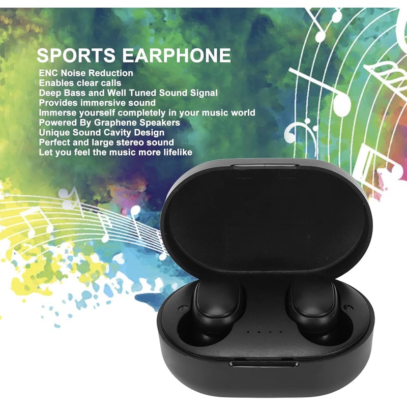 Wireless Bluetooth Earbuds With LED Display Sport Touch Control Headset With Stereo Sound 1