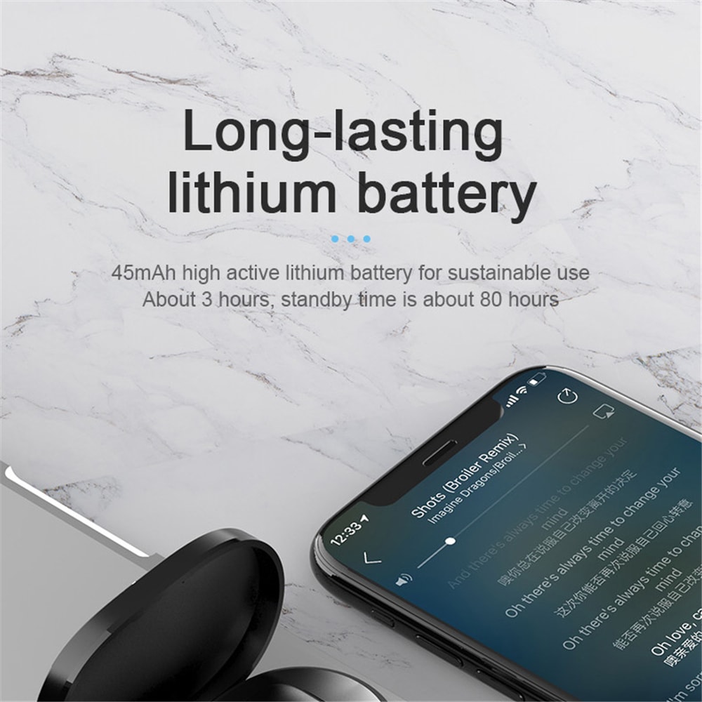 Wireless Bluetooth Earbuds With LED Display Sport Touch Control Headset With Stereo Sound 4