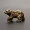 Vintage Brass Bear Figurine Mini Statue For Desk Decor And Tea Table Ornament 0