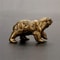 Vintage Brass Bear Figurine Mini Statue For Desk Decor And Tea Table Ornament 1