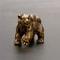 Vintage Brass Bear Figurine Mini Statue For Desk Decor And Tea Table Ornament 2