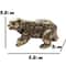 Vintage Brass Bear Figurine Mini Statue For Desk Decor And Tea Table Ornament 4