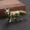 Mini Brass Fox Statue Vintage Desk Decor Animal Figurine Gift