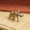 Antique Brass Elephant Figurine Decor Vintage Collectible Statue For Home Office 0