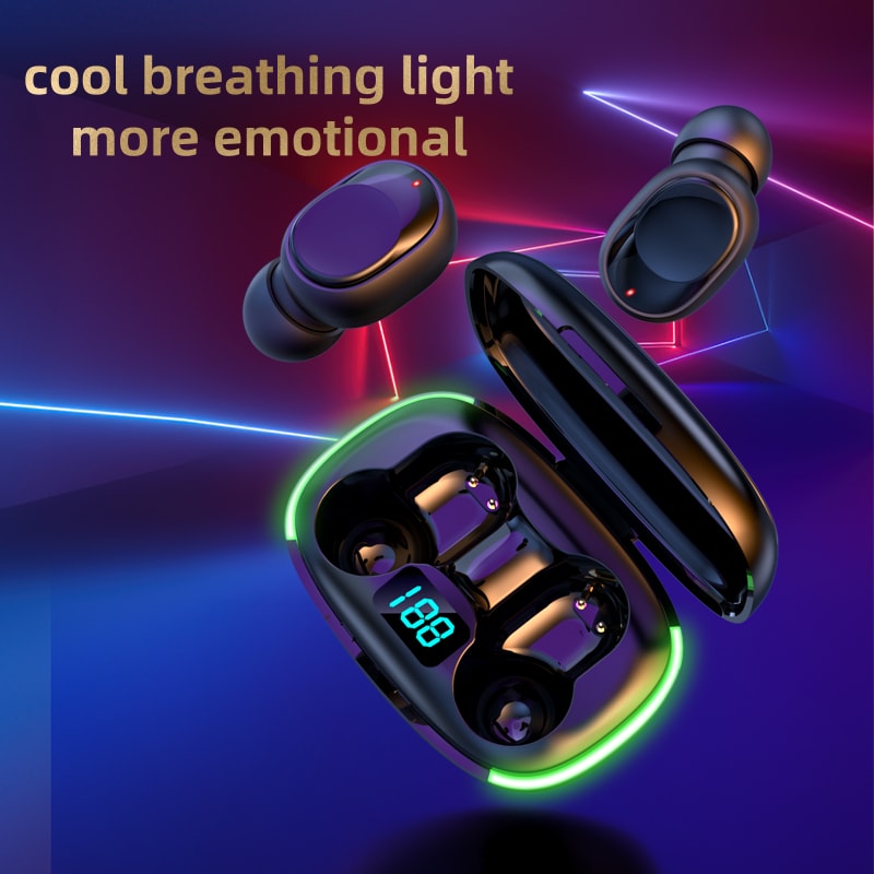 Smart LED Display Bluetooth Earbuds With HiFi Stereo Sound And Long Battery Life 5