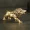 Vintage Copper Lion King Figurine Small Brass Mountain Lion Statue Decor 1