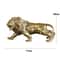 Vintage Copper Lion King Figurine Small Brass Mountain Lion Statue Decor 5