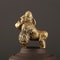 Bronze Gorilla Statue Decor Mini Desk Ornament for Office and Home