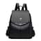 Elegant PU Leather Women Backpack Stylish Travel School Shoulder Bag 0